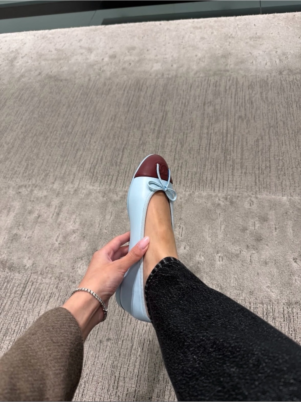 Chanel 26S Blue Ballerina Flats | Size 38 - Picture 5 of 12